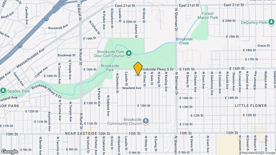 1505 N Tuxedo St Map and Location Details