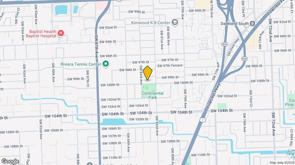 8245 SW 100th St Map and Location Details