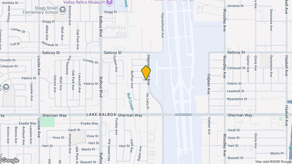16601 Valerio St Map and Location Details