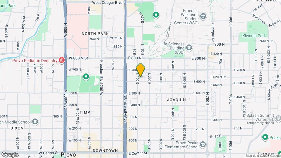 125 E 600 N Map and Location Details