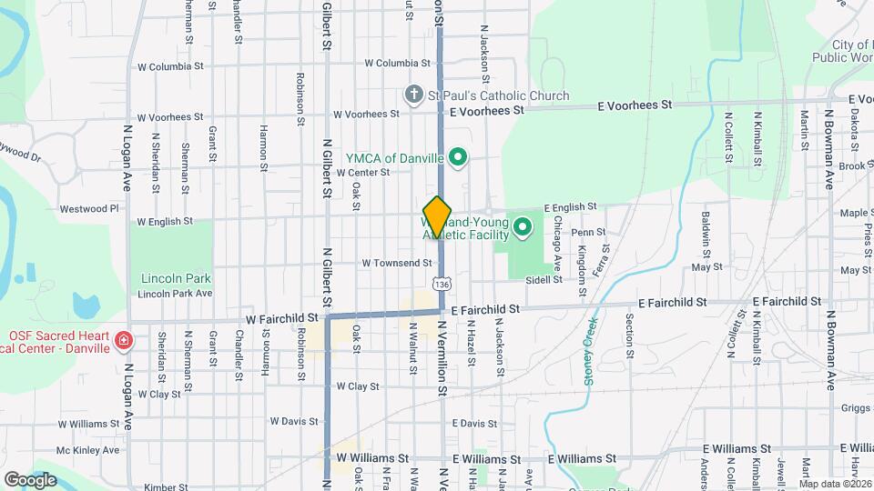 1010 N Vermilion St Map and Location Details