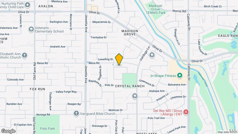 10716 Falling Springs Ave Map and Location Details