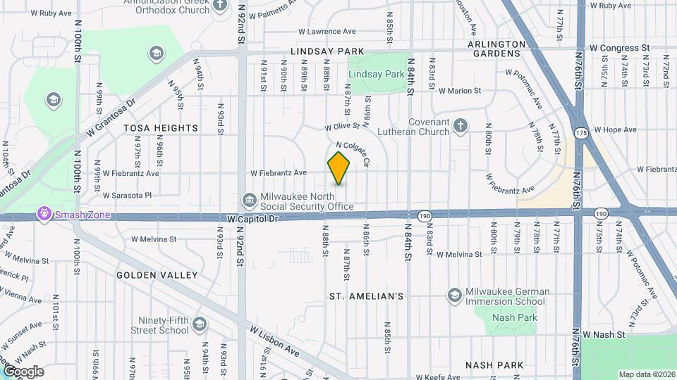 4047 N 87th St Map and Location Details