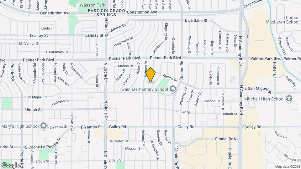 1314 N Kingsley Dr Map and Location Details