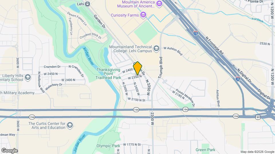 2280 N 2350 W Map and Location Details