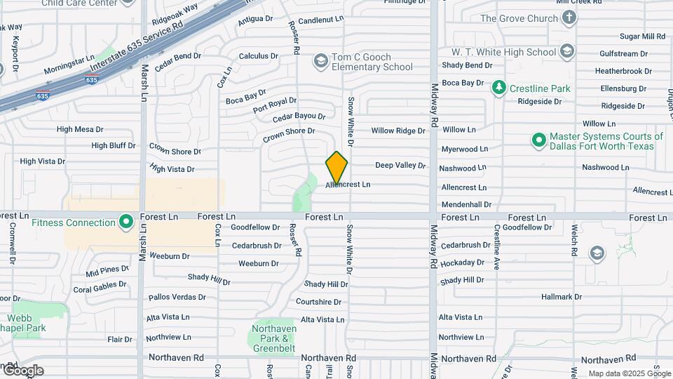 4032 Allencrest Ln Map and Location Details