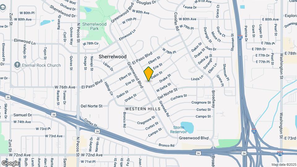 7621 Granada Rd Map and Location Details