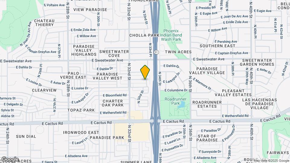 3247 E Corrine Dr Mapa y Detalles de la Ubicación