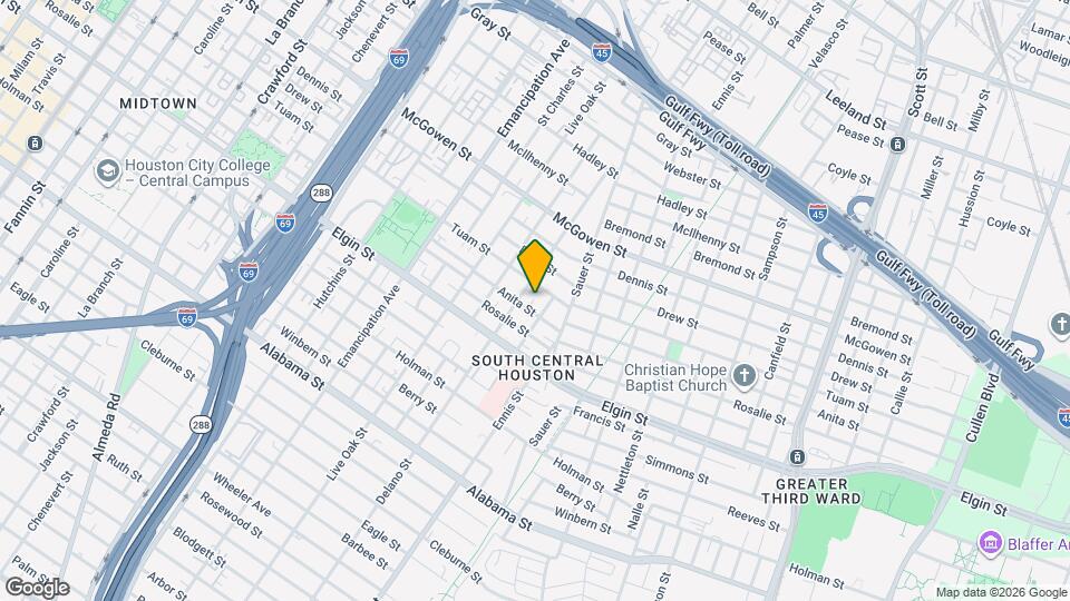 2811 Anita St Map and Location Details