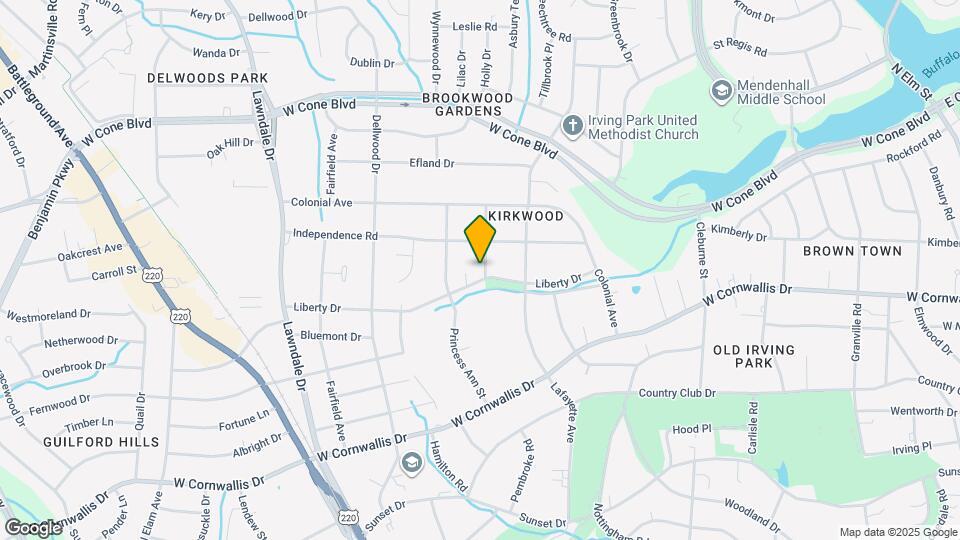 1700 Liberty Dr Map and Location Details