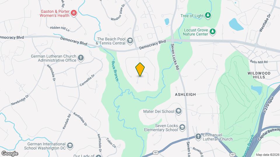 8208 Gainsborough Ct W Map and Location Details