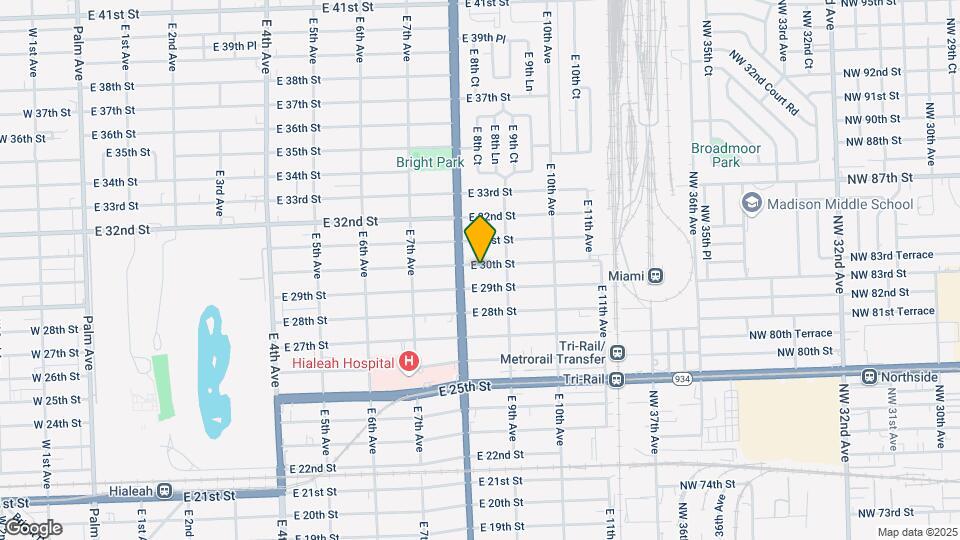 846 E 30th St, Unit A2 Map and Location Details