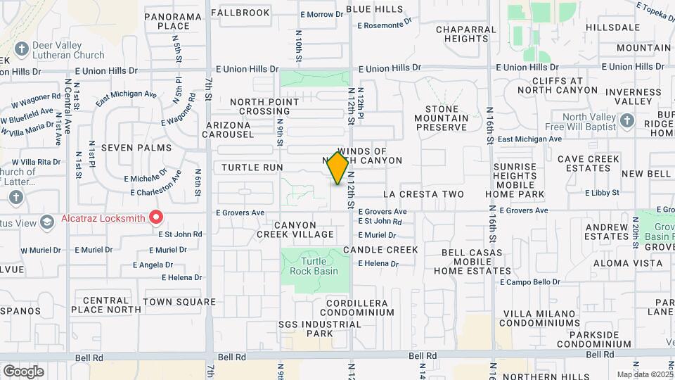 1130 E Grovers Ave Map and Location Details