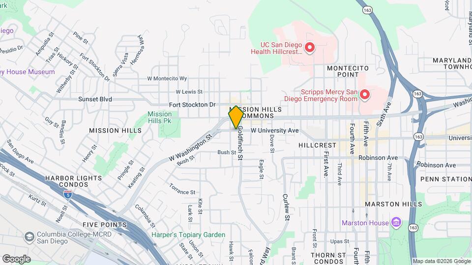 3934-3936 Goldfinch St Map and Location Details