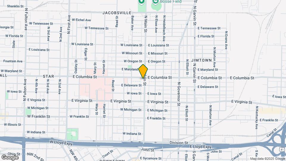714 N Main St, Unit Dewey's Boutique Apt Map and Location Details