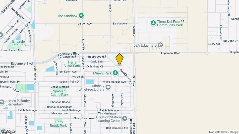 3420 David Palacio Dr Map and Location Details