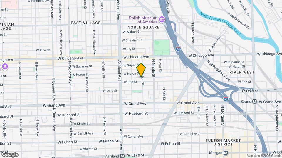 1448 W Erie St, Unit 3 Mapa y Detalles de la Ubicación