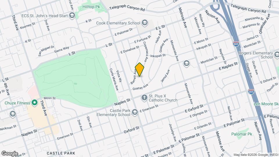 1066 Cuyamaca Ave Map and Location Details