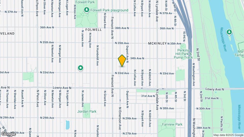 3314 Emerson Ave N, Unit Upper Mapa y Detalles de la Ubicación