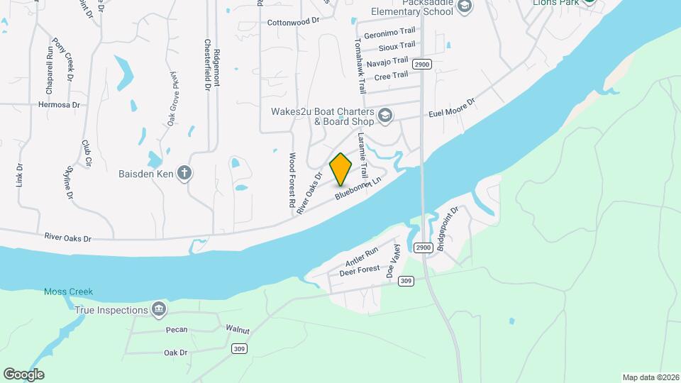 1803 Bluebonnet Ln Map and Location Details