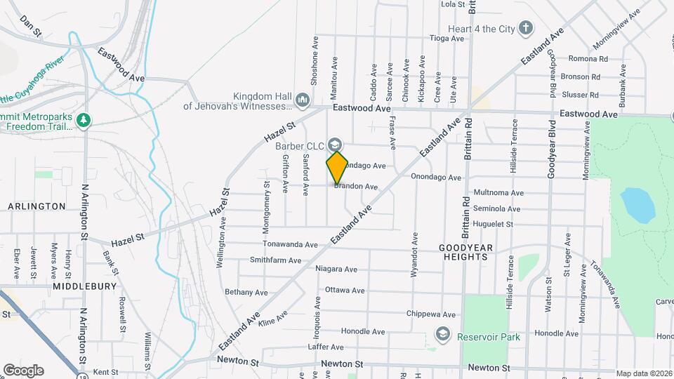 1280 Brandon Ave Mapa y Detalles de la Ubicación