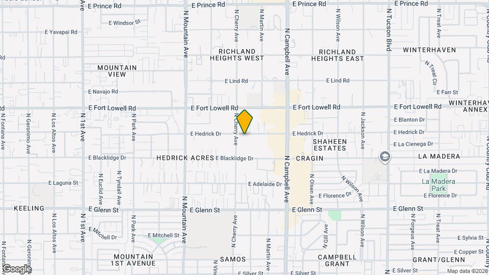 1616 E Hedrick Dr Map and Location Details