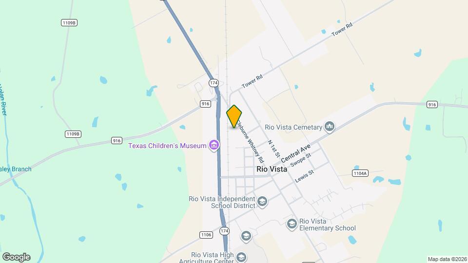 405 N Cleburne Whitney Rd Map and Location Details