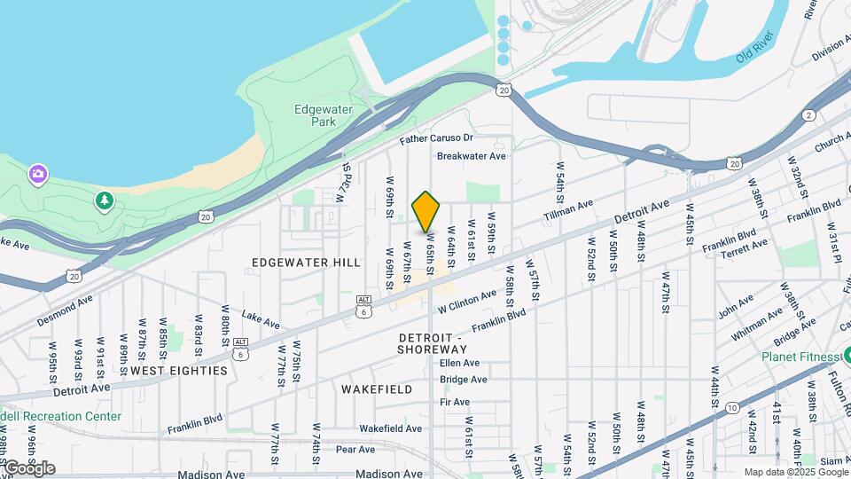 1340 W 65th St Map and Location Details