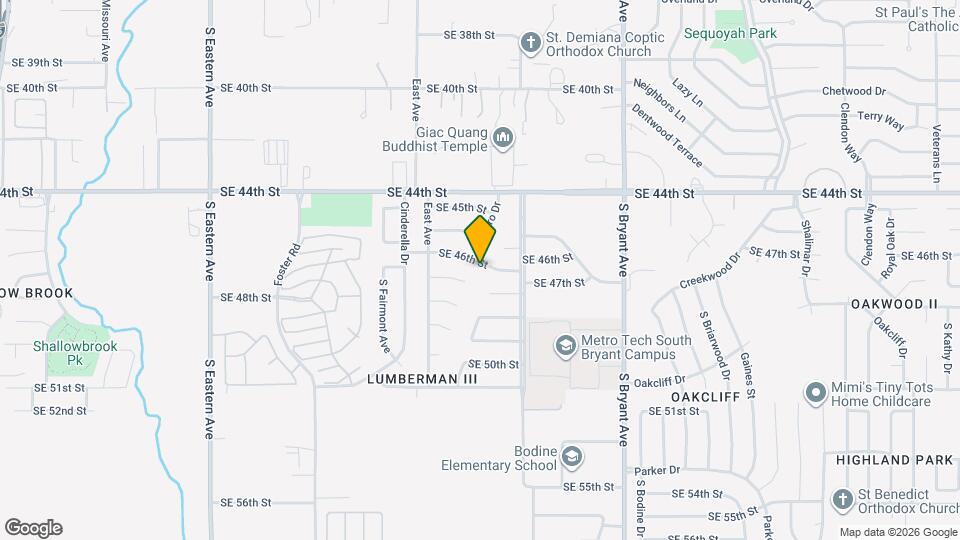 2620 SE 46th St Map and Location Details