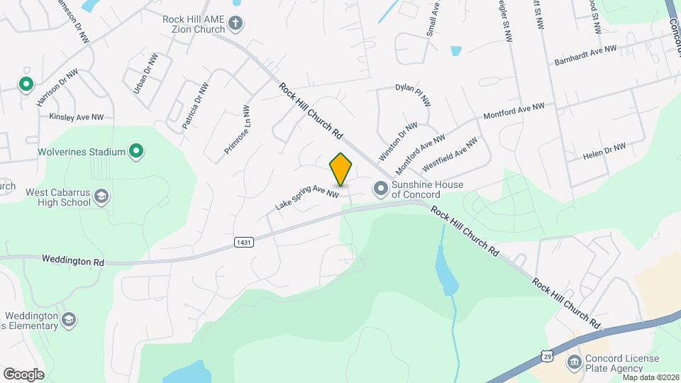 3676 Lake Spring Ave NW Map and Location Details