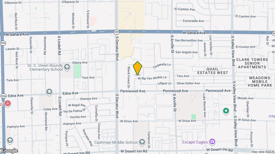 4712 W Rip Van Winkle Ln Map and Location Details