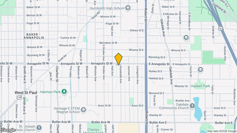 895 Humboldt Ave Mapa y Detalles de la Ubicación