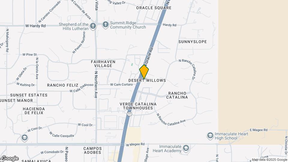 8435 N Hanks Pl Map and Location Details