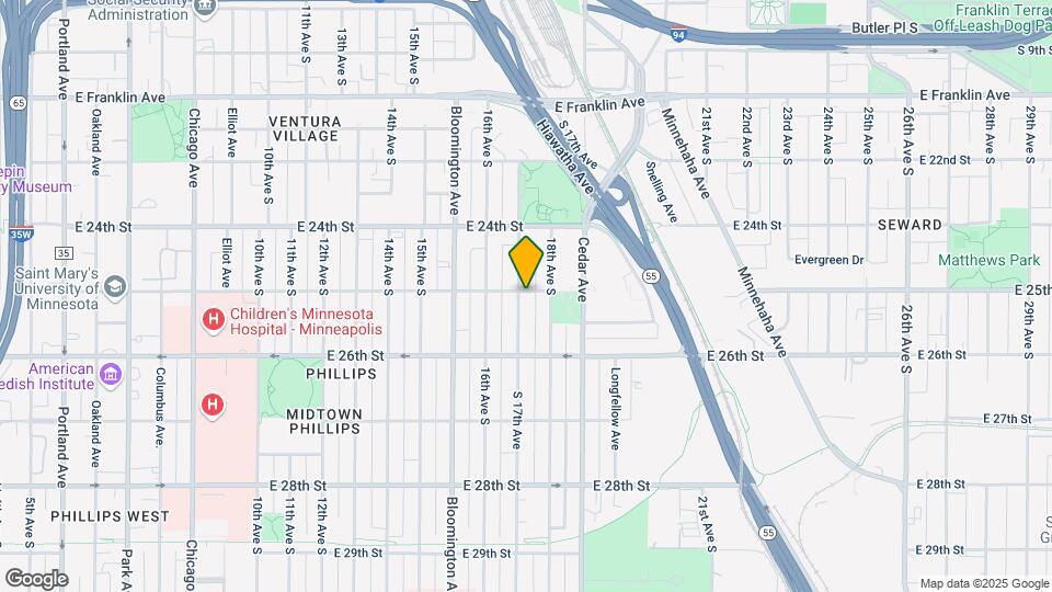 2501 17th Ave S Map and Location Details