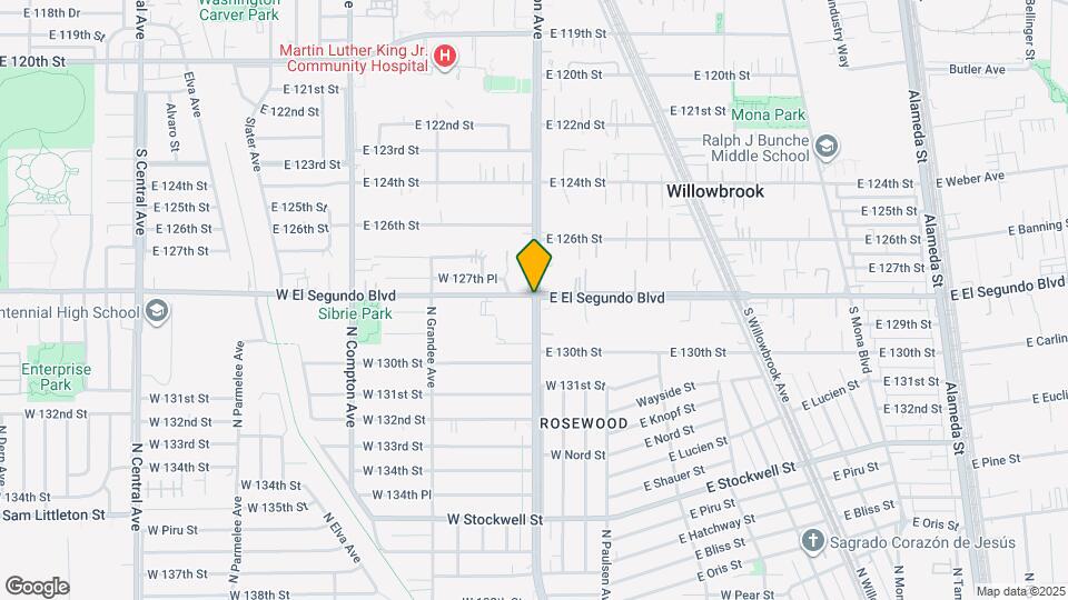 2811 N Wilmington Ave Map and Location Details