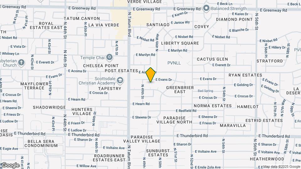 4922 E Winchcomb Dr Map and Location Details