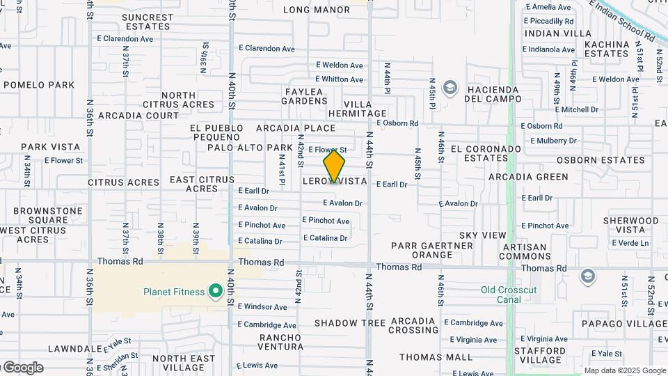 4245 E Earll Dr Map and Location Details
