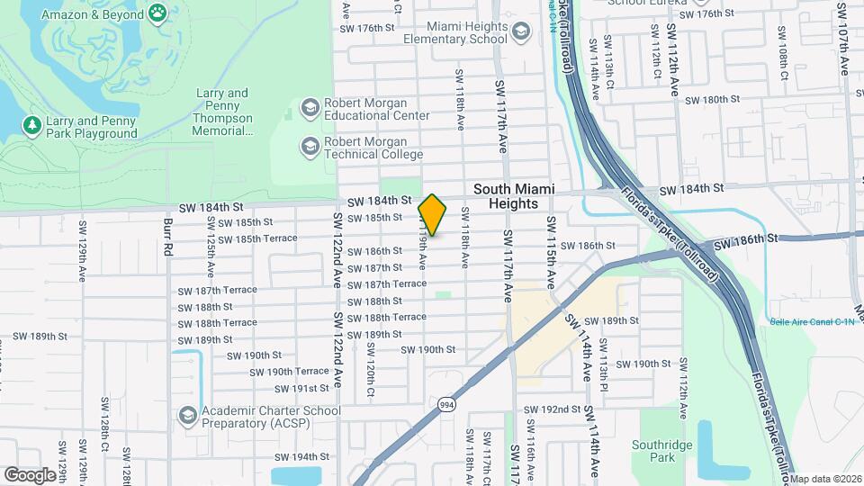 11875 SW 186th St Map and Location Details