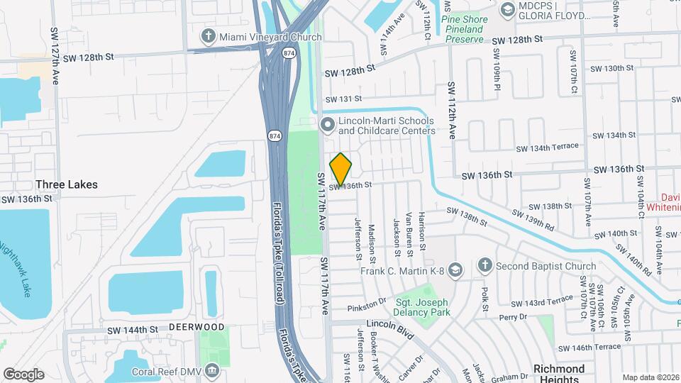 11530 SW 136th St Map and Location Details