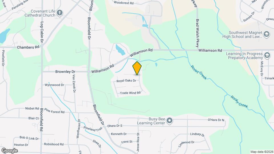 624 Oakland Hills Dr Map and Location Details