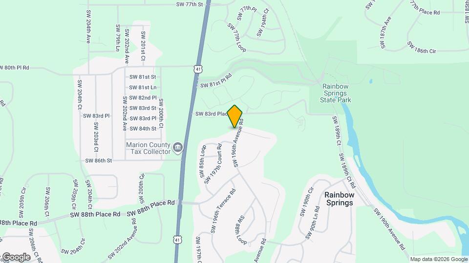 8448 SW 196th Avenue Rd Map and Location Details