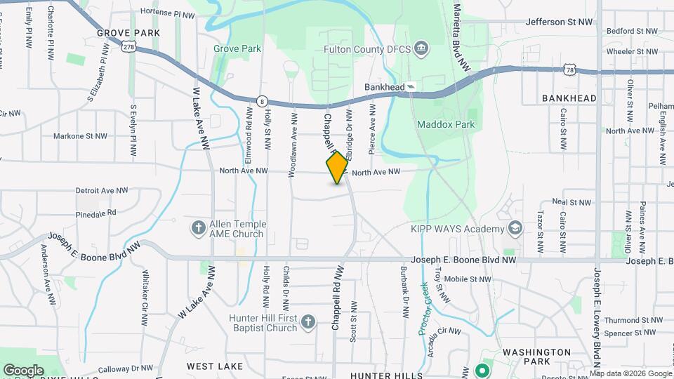 1391 Kennesaw Dr NW Map and Location Details