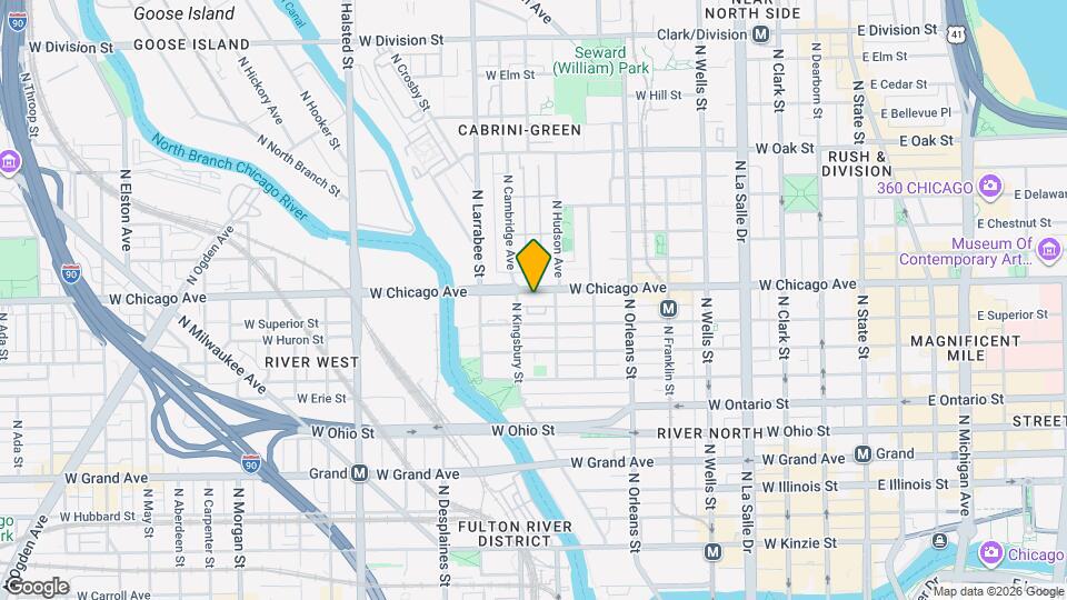 461 W Chicago Ave Map and Location Details