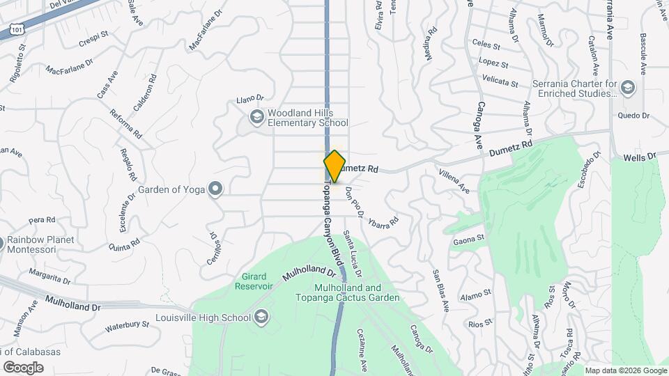 4852 Topanga Canyon Blvd Map and Location Details