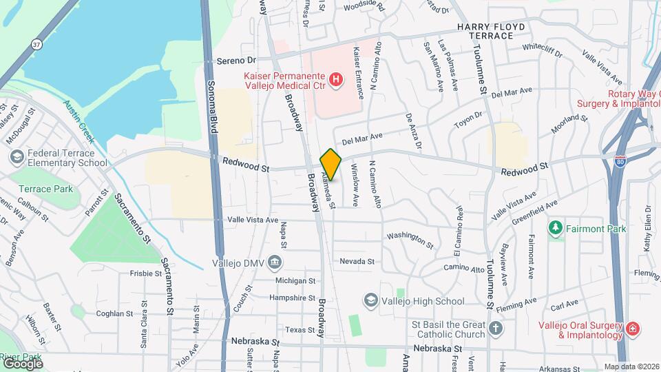 2420 Alameda St Map and Location Details