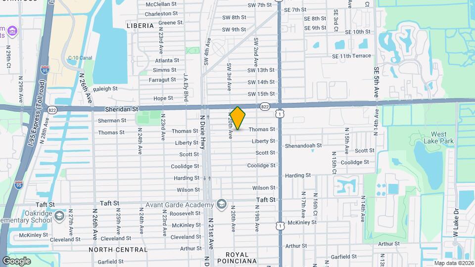 1954 Thomas St Map and Location Details