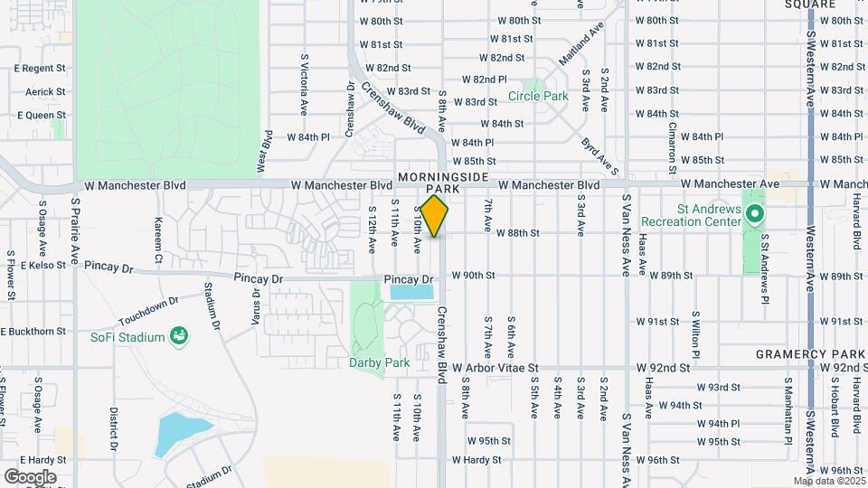 8809 Crenshaw Blvd Map and Location Details