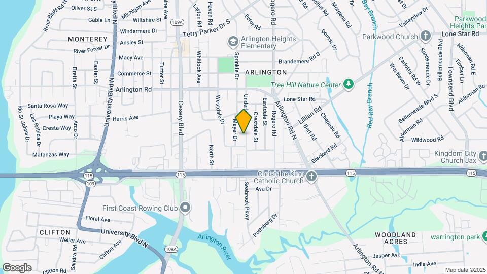 1022 Underhill Dr Map and Location Details