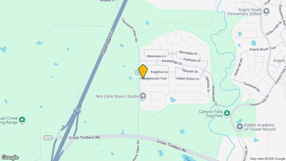 1545 Tanglewood Trail Map and Location Details
