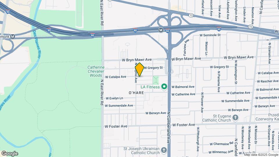 8549 W Catalpa Ave Map and Location Details
